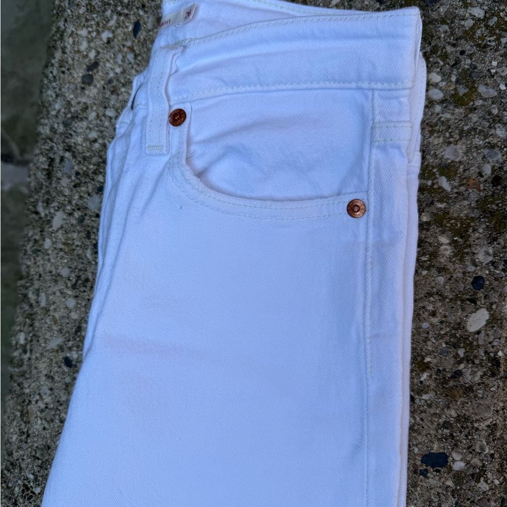 Ralph Lauren Classic White Denim Size 25 - Picture 6 of 7